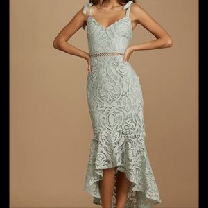 BNWT Lulu's Won Your Heart Lace Tie-Strap Dress